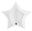 Picture of Globo Estrella Blanca Jumbo 86cm x 81cm (5 unidades)