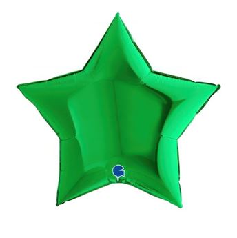 Picture of Globo Estrella Verde Jumbo 86cm x 81cm (5 unidades)