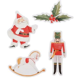 Imagen de Pegatinas Cascanueces Navidad Vintage (16 unidades)