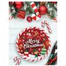 Imagens de Platos Navideños Merry Christmas Infantil cartón 23cm (6 unidades)