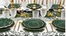 Picture of Servilletas Liberty Verde Borde Dorado papel 33cm (16 unidades)