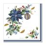 Picture of Servilletas Flores de Pascua Azul Navidad papel 33cm (16 unidades)