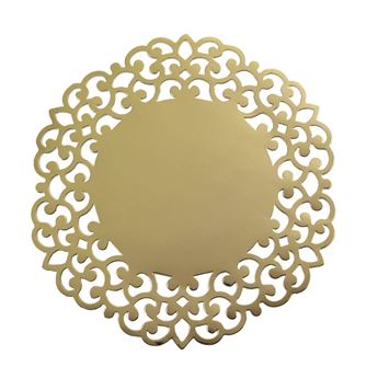 Picture of Bajoplatos Dorados Elegantes cartón 33cm (4 unidades)