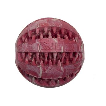 Imagens de Pelota Porta-Snacks Roja y Blanca para Perros (7 cm)