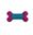 Picture of Hueso fucsia y caribe 12x9 cm – juguete resistente para perros