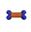 Imagens de Hueso Azul y Naranja 12x9 cm – Juguete Interactivo para Perros Activos