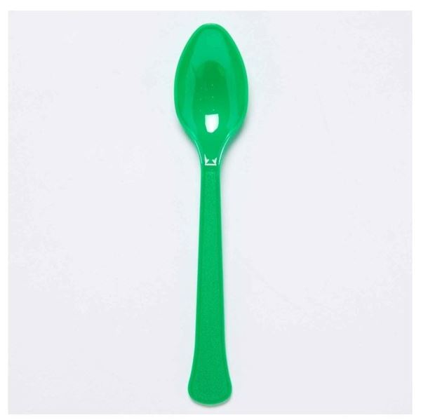 Picture of Cucharas Verdes Hoja Reutilizables (24 unidades)