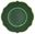 Imagen de Platos Liberty Verde Borde Dorado cartón 27cm (8 unidades)