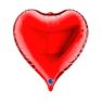 Picture of Globo Foil 3D Forma Corazón Rojo (41cm x 43cm x 39cm)