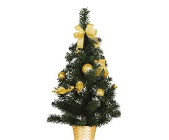 Picture of Árbol de Navidad Decorado en Dorado 60 cm