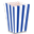 Imagen de Caja Palomitas con Rayas azul 12cm