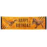 Imagen de Banner de Cumpleaños Dinosaurios Tela 180cm x 50cm