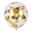 Imagen de Globos Confeti Estrellas Doradas Premium Látex (5 unidades)