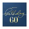 Imagens de Servilletas Azul Happy Birthday 60 papel 33cm (10 unidades)