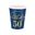 Imagen de Vasos Azul Happy Birthday 50 cartón (6 unidades)