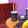 Picture of Vasos Azul Happy Birthday 50 cartón (6 unidades)