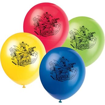 Imagens de Globos La Liga de la Justicia Látex (8 unidades)
