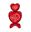 Imagen de Globo Doble Corazón I love you con Base sin Helio (71cm)