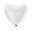 Imagen de Globo Corazón Jumbo Blanco 75cm x 70cm (1 unidad)