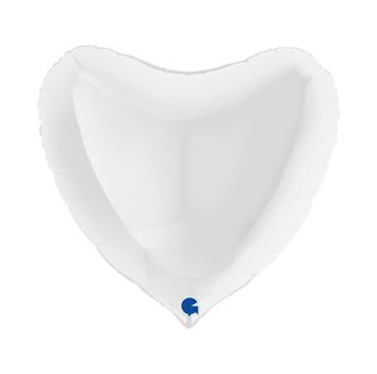 Imagen de Globo Corazón Jumbo Blanco 75cm x 70cm (1 unidad)