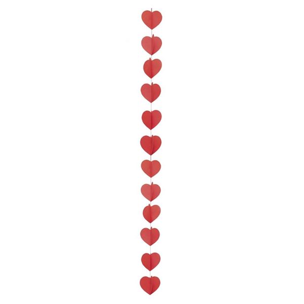 Imagen de Tiras Colgantes Corazones papel (3m)