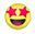 Picture of Globo Emoji Emoción Estrellas Foil (46cm)