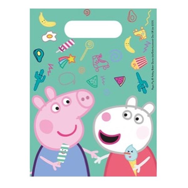 Picture of Bolsas Peppa Pig y George plástico (6 unidades)