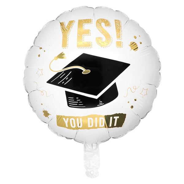 Imagen de Globo Graduación "YES! YOU DID IT" Foil (45cm)