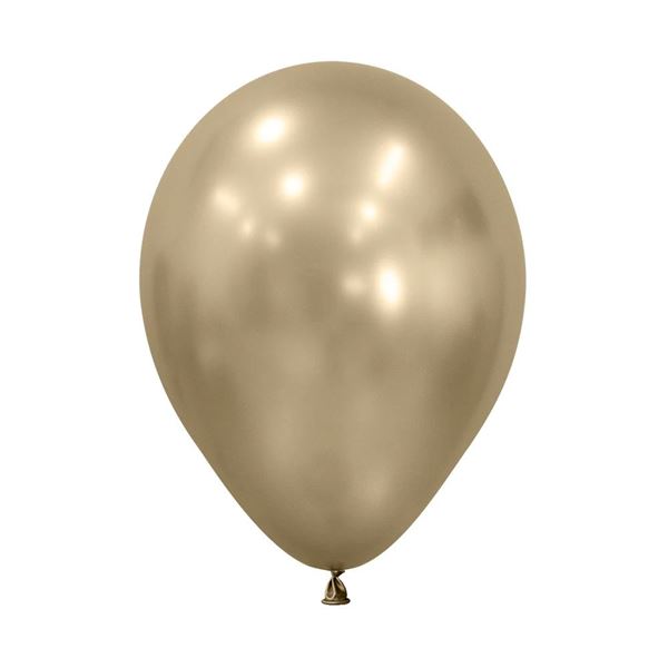 Imagen de Globos Dorados Silk 30cm Sempertex R12-870 (50)