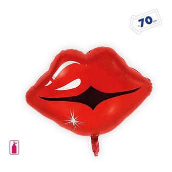 Imagen de Globo Labios Rojos Beso Foil Despedida (70cm)