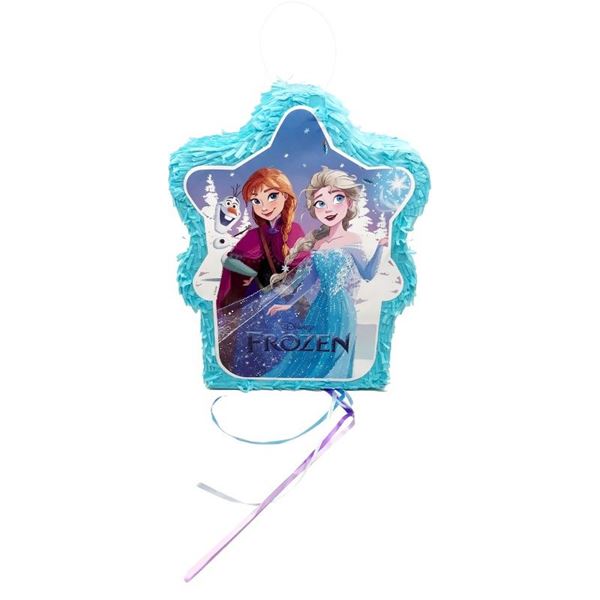 Imagens de Piñata Frozen 3D Golpear cartón (35x28cm)