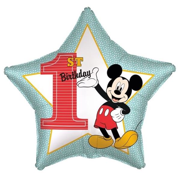 Imagens de Globo Mickey Mouse Primer Añito Foil (43cm)