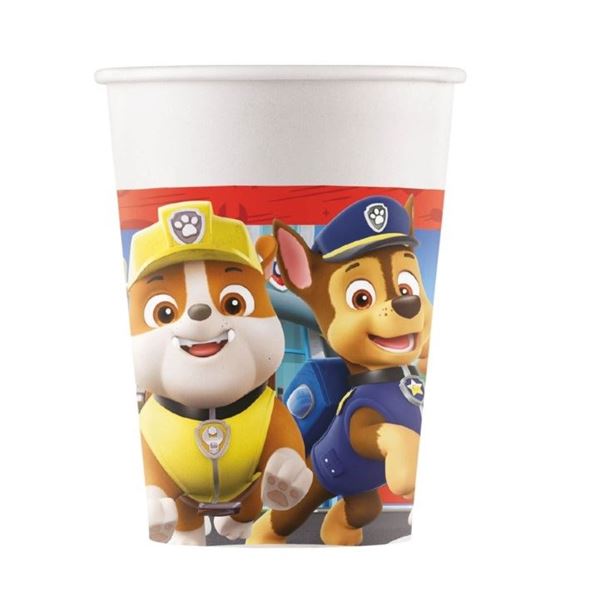 Picture of Vasos Patrulla Canina Cumpleaños cartón (8 unidades)