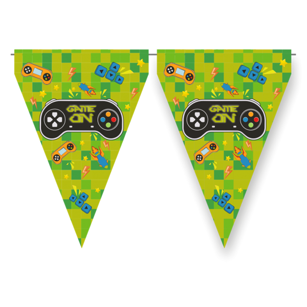 Imagens de Banderín Fiesta Videojuegos cartón (3m)