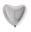 Picture of Globo Corazón Jumbo Plata 75cm x 70cm (5 unidades)