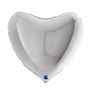 Picture of Globo Corazón Jumbo Plata 75cm x 70cm (5 unidades)