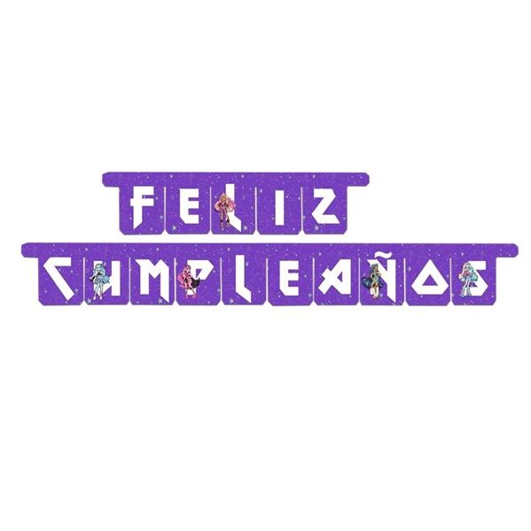 Imagens de Guirnalda Letras Monster High Cumpleaños (2,3m)