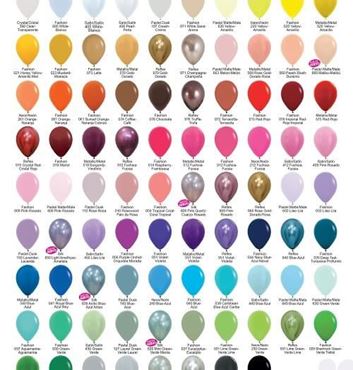 Imagen de categoría GLOBOS DE LÁTEX POR TONOS Y COLORES SEMPERTEX
