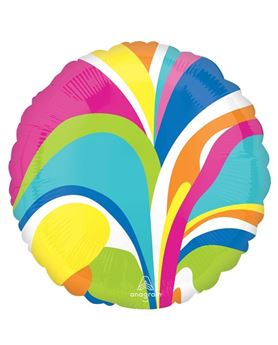 Imagens de Globo Círculo Multicolor Mármol Foil (43cm)