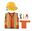 Imagen de Disfraz de Constructor Infantil Talla Única