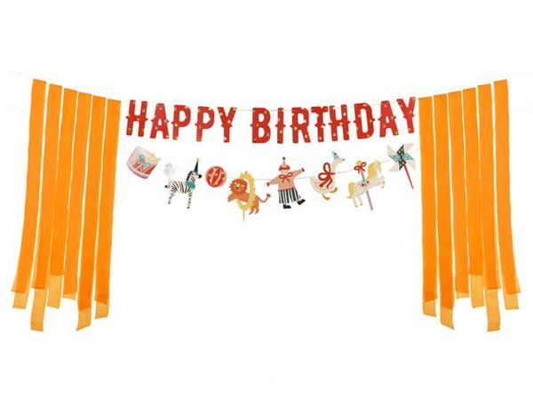 Picture of Guirnalda Circo Clásico Happy Birthday (275cm)