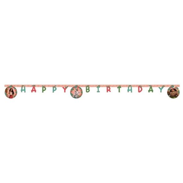 Imagen de Guirnalda Vaiana Happy Birthday Disney papel (2m)