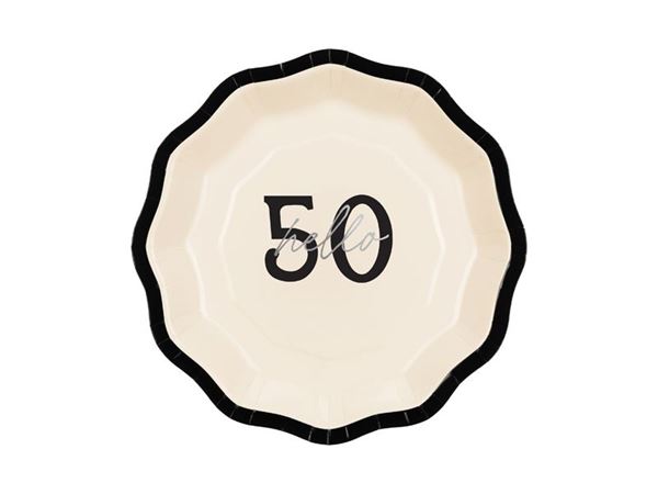 Picture of Platos 50 Años Coquette cartón 18cm (6 unidades)