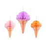 Imagens de Decoración Colgante Helados Mix papel (3 unidades)