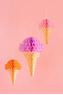 Imagens de Decoración Colgante Helados Mix papel (3 unidades)