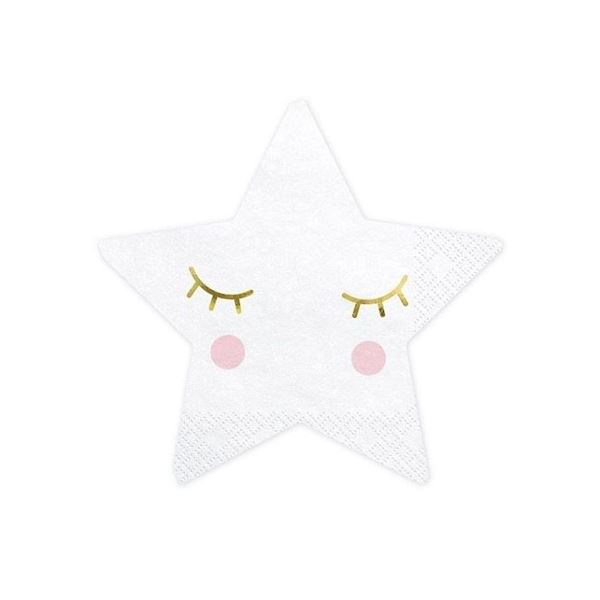 Imagens de Servilletas Estrella Pestañas papel 30cm (20 unidades)