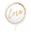 Imagen de Globo Burbuja Transparente Love Dorado (60cm)