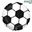 Imagen de Globo Fútbol Círculo Foil (45cm)