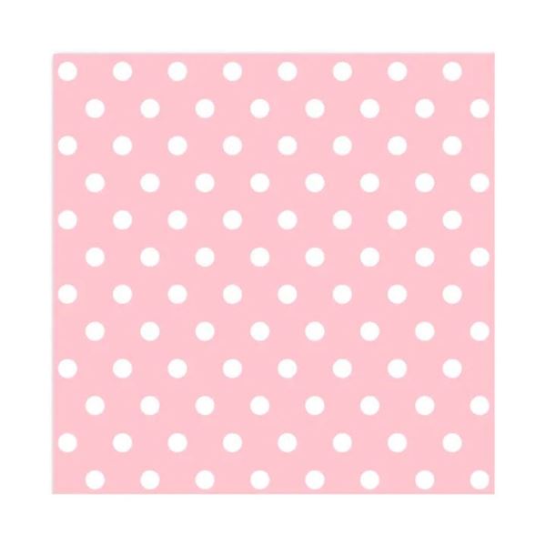 Imagens de Servilletas Rosas con Lunares Blancos papel 33cm (10 unidades)