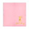 Imagens de Servilletas Primer Cumpleaños Rosa y Dorada papel 33cm (10 unidades)